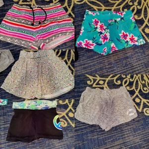 Girl's 5 Piece Shorts Skort  Gymboree Justice Lands End Old Navy